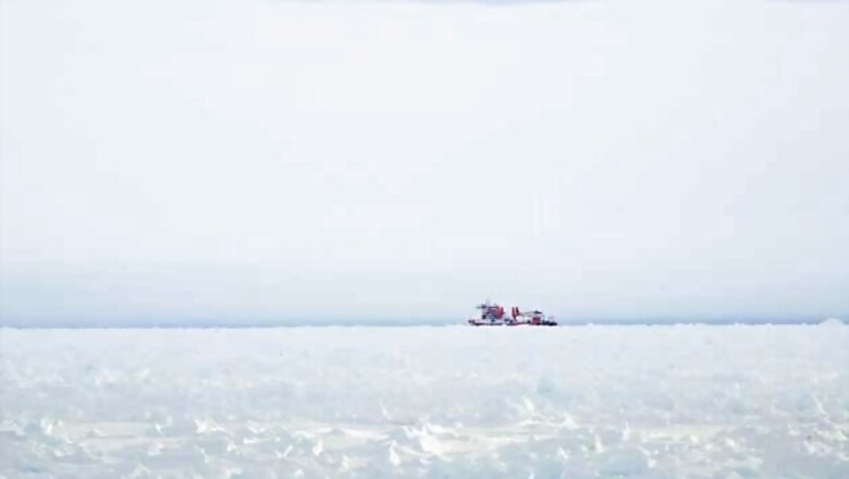 Cracking ice bodes well for Antarctica ship rescue