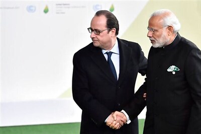 PM Modi meets French President Hollande at UN climate summit