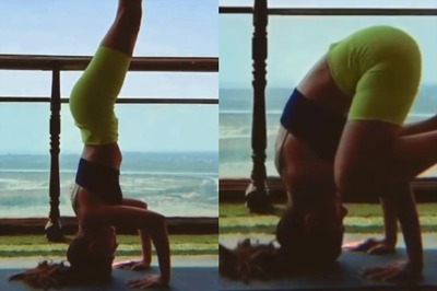 Alaya F Pulls Off A Complicated Inversion Yoga Pose