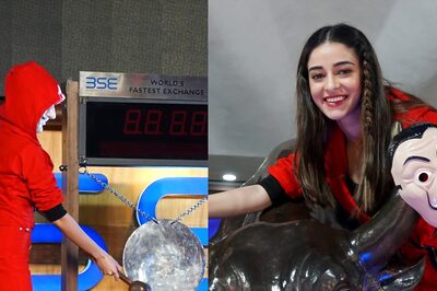 Ananya Panday, Disguised as Money Heist Fan, Rings the Bell at Bombay Stock Exchange