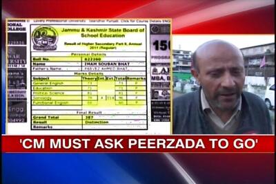 J&K examgate: Oppn demand Peerzada's removal