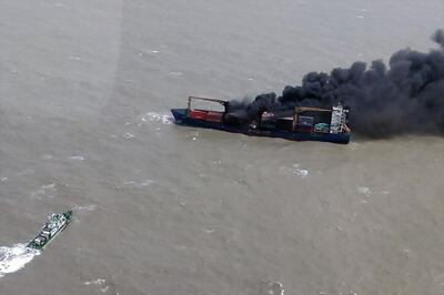22 Sailors Rescued as Cargo Ship Catches Fire While Approaching Kolkata