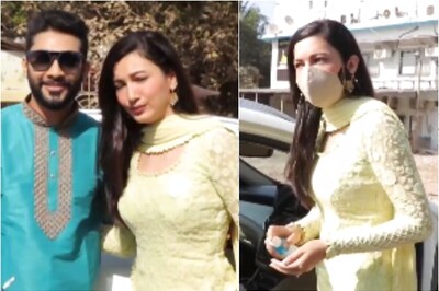 Gauahar Khan Steps Out with Hubby Zaid Darbar, Offers Hand Sanitizers