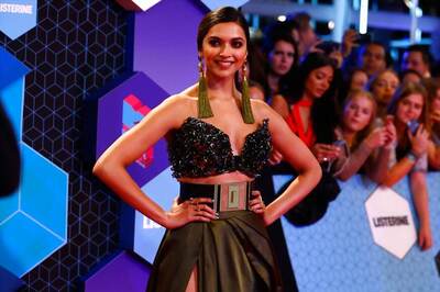 Photos: Deepika Padukone Slays in Monisha Jaising Outfit on MTV European Music Awards Red Carpet