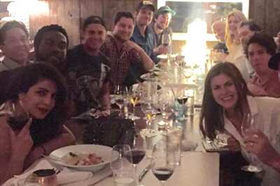 Snapshot: Priyanka Chopra Dines in With Her Baywatch Co-stars