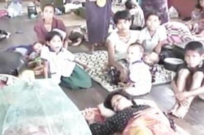 Myanmar leader makes first visit to relief camp