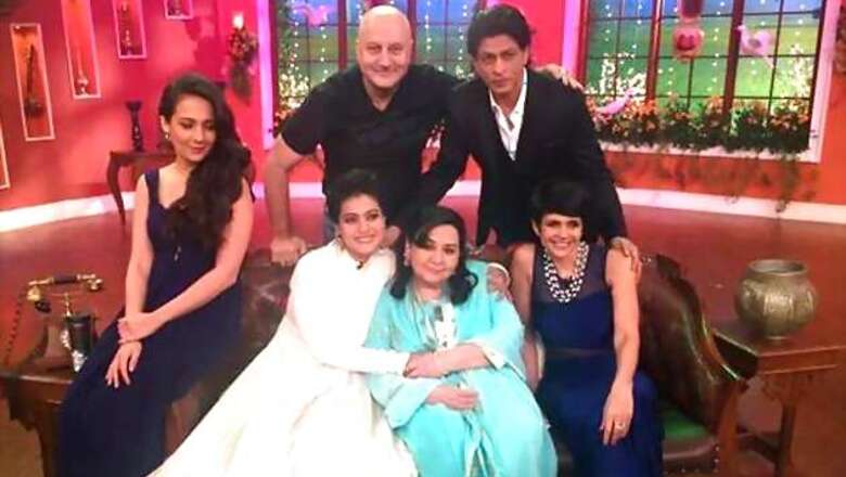 Snapshot: The cast of 'Dilwale Dulhania Le Jayenge' reunite on the sets of 'Comedy Nights With Kapil'