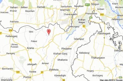 Eight powerful bombs seized by police from a train at the Kishanganj Railway Station.