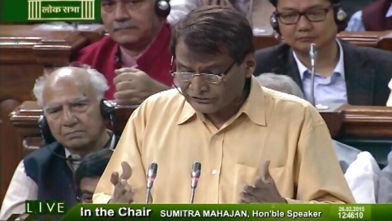 Full text of Suresh Prabhu's Railway Budget 2015 speech