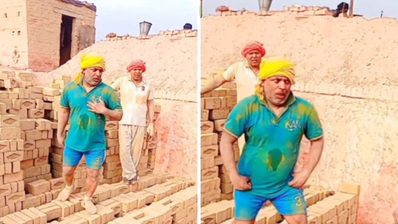 Construction Worker Dancing To Amitabh Bachchan, Govinda's Makhna Is The Best Video On Internet