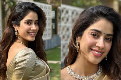 Janhvi Kapoor Stuns In Gold Saree As She Begins New Year With Darshan At Tirupati, Photos Go Viral