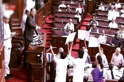 Congress Forces Rajya Sabha Adjournment Alleging Gujarat Police Abducting MLAs