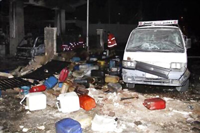 Syria blames rebels for petrol station blast in Damascus