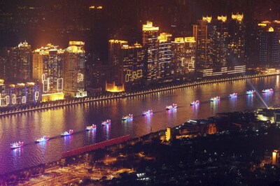 China's artistry of lighting Games torch dazzles