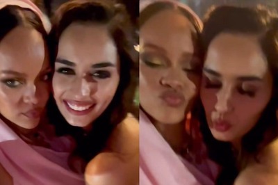 Rihanna Takes A Selfie Video With Manushi Chhillar At Anant Ambani-Radhika Merchant's Pre-Wedding Bash; Watch