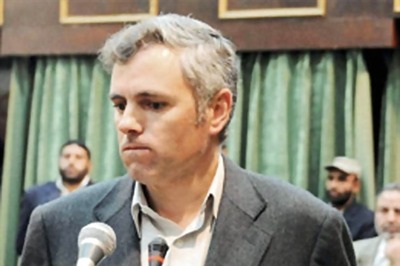 Snapshot: Chief Minister Omar Abdullah breaks down inside Jammu and Kashmir Assembly