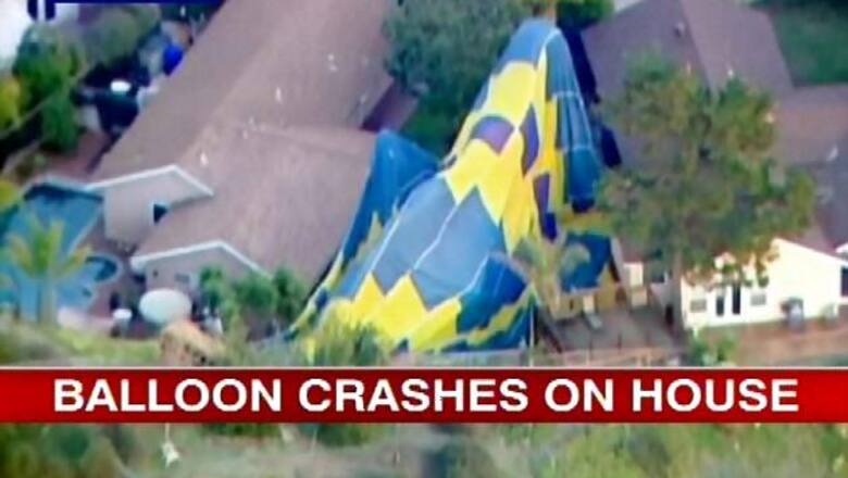 US: Hot air balloon holding wedding ceremony crash lands