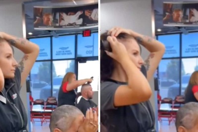 Watch: Hairdresser Shaves Her Head To Support Client Battling Cancer In US