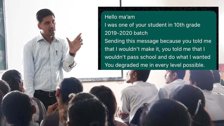 Student Confronts Teacher Who Said She Would 'Never Make It' after Board Results