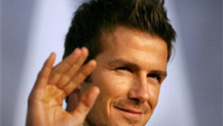 'Beckham towers over Woods, Jordan'