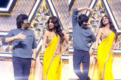 Watch: Ravi Teja And Shilpa Shetty Recreate Hook Step Of Ek Dum Ek Dum From Tiger Nageswara Rao