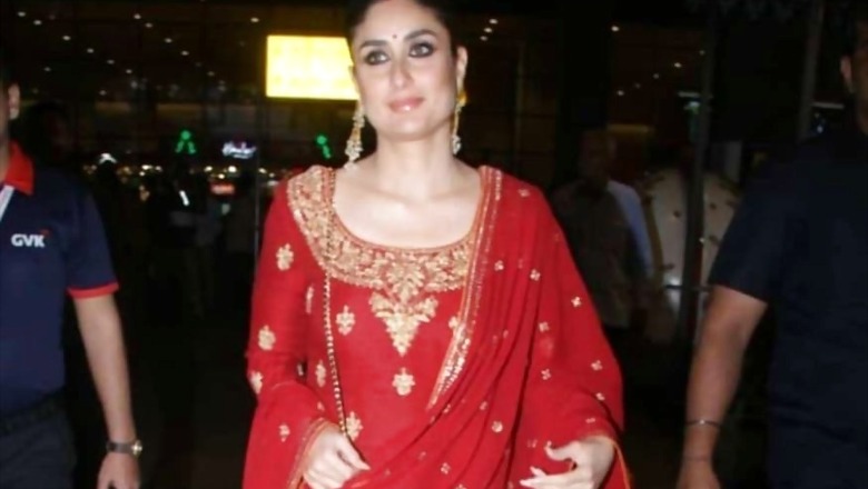 Kareena Kapoor Khan Gets Ready at Bengaluru Airport for Cousin's Roka