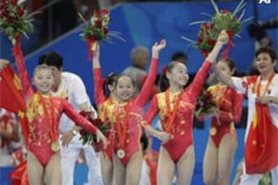Chinese women win maiden team gymnastics gold