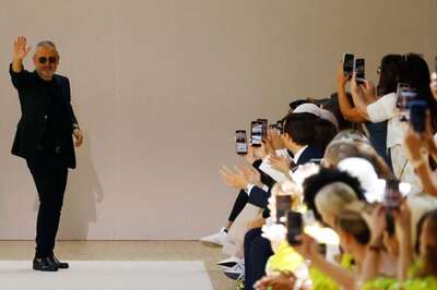 Elie Saab Presents Men's Line at Paris Haute Couture Runway