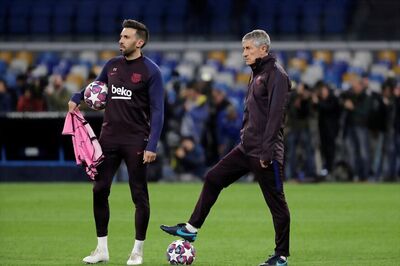 Quique Setien Accepts Barcelona 'Needs' More Time Before La Liga Return