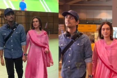 Aditi Rao Hydari Chooses Pink Anarkali Suit For First Appearance With Siddharth Post-Wedding