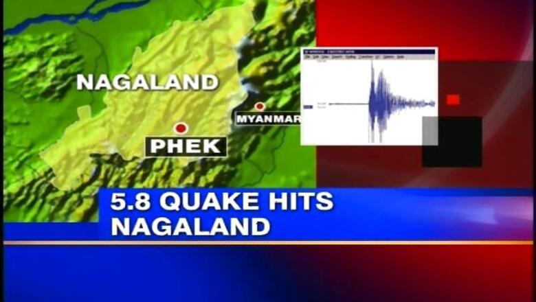 5.8 magnitude earthquake jolts Nagaland