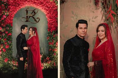 Randeep Hooda and Lin Laishram Celebrate Their Love In Rohit Gandhi and Rahul Khanna Ensembles