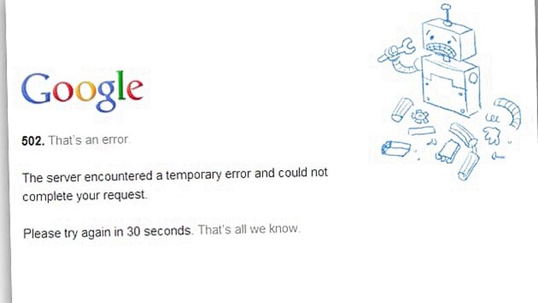 502 error continues to plague Gmail users