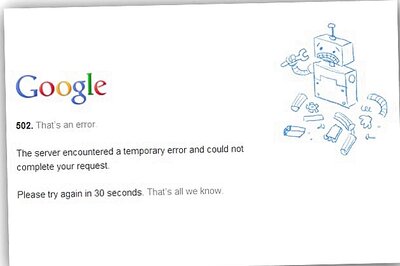 502 error continues to plague Gmail users