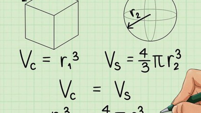 How to Determine a Cube and Sphere of Equal Volume