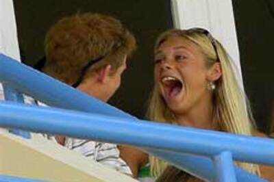 Pics: Prince Harry, gf Chelsy get cosy