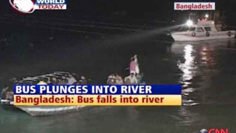 Bangladesh bus plunges into river, 1 dead