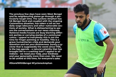 Indian Footballer Souvik Chakrabarti Appeals for Unity Amidst Cyclone Amphan Calamity