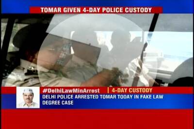 Delhi Law Minister Jitender Singh Tomar sent to 4-day police custody