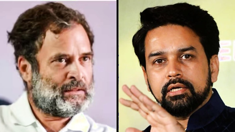 Is Rahul Victim of Congress Conspiracy, Asks Anurag Thakur