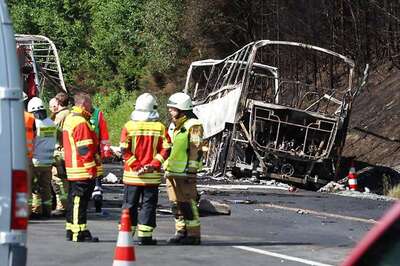 18 Feared Killed as Tour Bus Bursts Into Flames After Collision in Germany