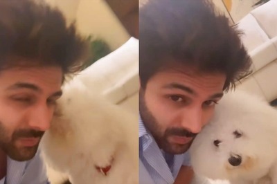 Kartik Aaryan Shares Cute Video of Pet Katori Playing With Him Before He Heads To Shoot; Watch