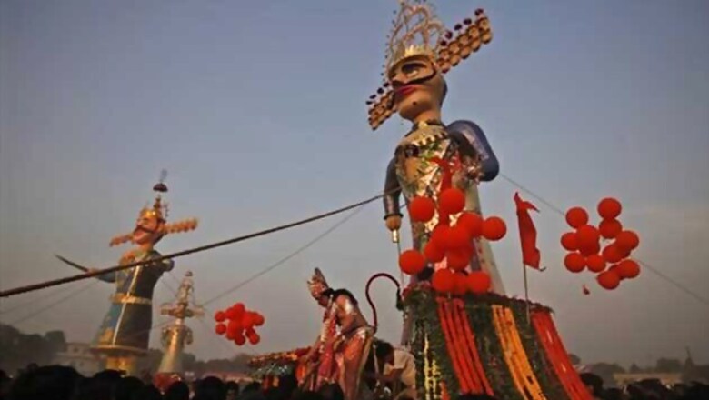 'Raavan' effigy with officials' name on it burnt in Jodhpur