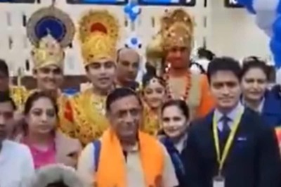WATCH | Dressed As Ram & Sita, Passengers Arrive At Ahmedabad Airport To Board 1st Flight to Ayodhya