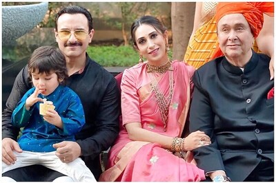 Karisma Kapoor Shares Famjam Photo with Kareena Kapoor, Saif Ali Khan and Taimur at Armaan Jain's Wedding