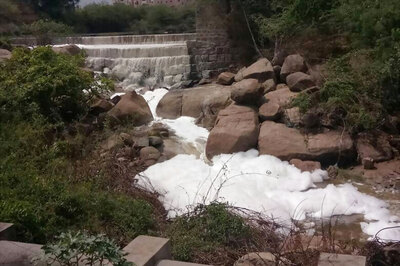 After Bengaluru's Varthur Lake, Toxic Foam From Hyderabad Drain Spills Onto Road