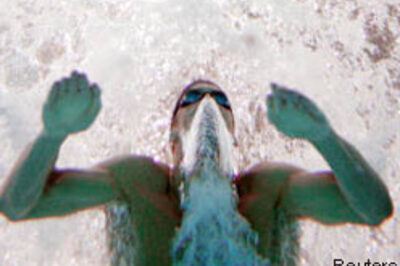 Phelps butterflies past own record