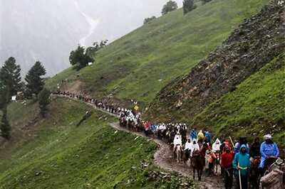 Batch of 449 pilgrims leave Jammu for Amarnath