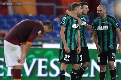 Serie A: Late leveler sees Sassuolo hold Roma to 1-1 draw