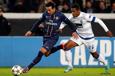 PSG beat Porto 2-1 to top Group A